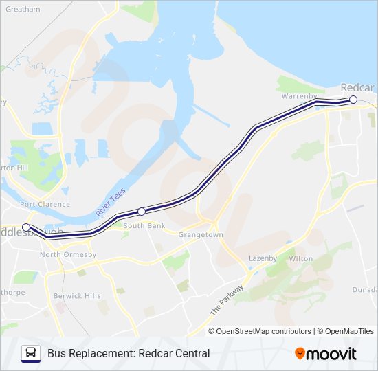 NORTHERN Bus Line Map