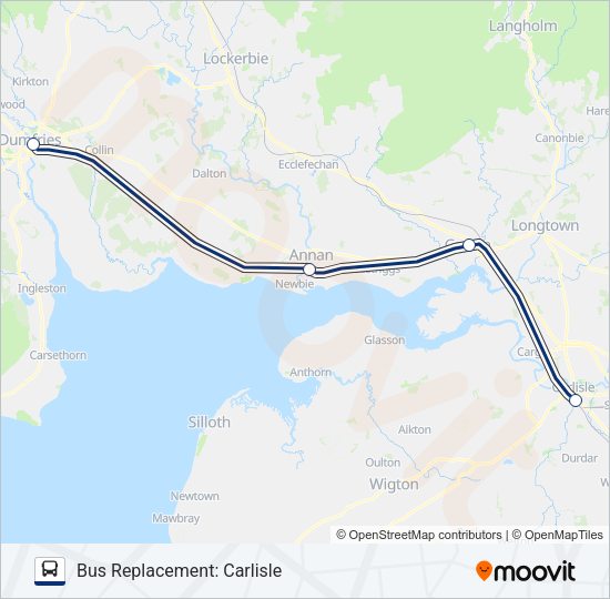 SCOTRAIL Bus Line Map