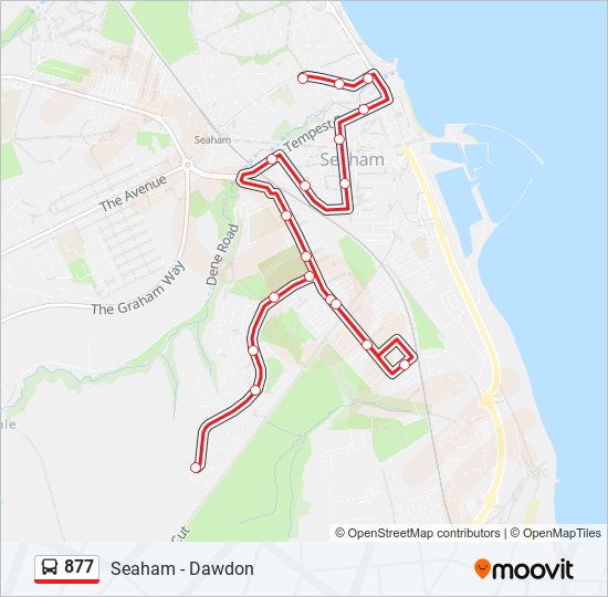 877 Bus Line Map