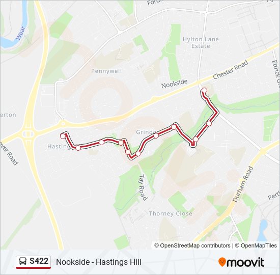 s422 Route Schedules, Stops & Maps Hastings Hill (Updated)