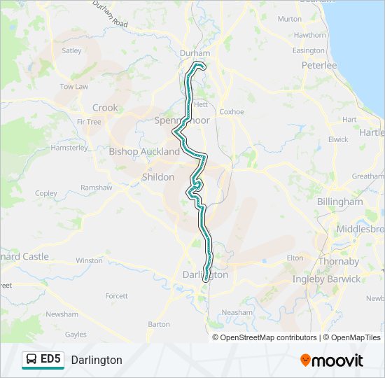 ED5 Bus Line Map