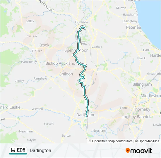 ED5 Bus Line Map