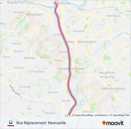 CROSSCOUNTRY Bus Line Map
