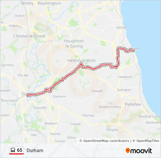 Directions To 65 North 65 Route: Schedules, Stops & Maps - Durham (Updated)