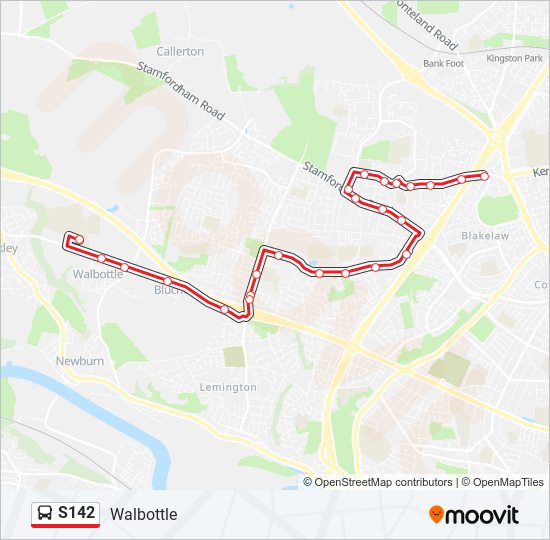 S142 Bus Line Map