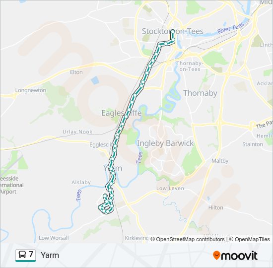 7 Bus Line Map