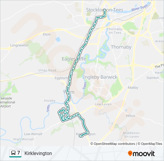 7 Bus Line Map