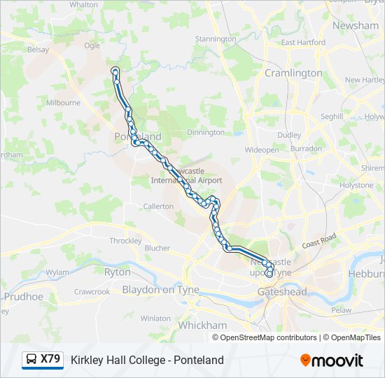 X79 Bus Line Map