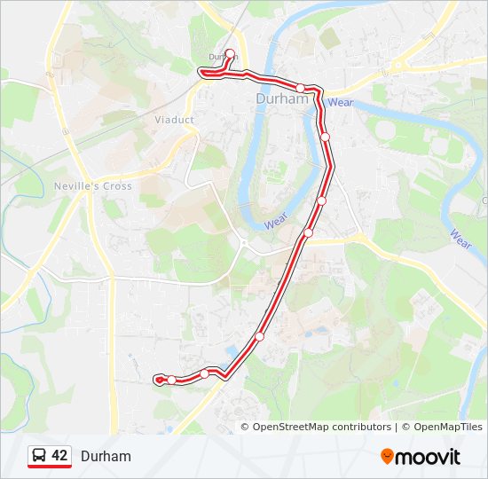 Bus 42 Route Map 42 Route: Schedules, Stops & Maps - Durham (Updated)