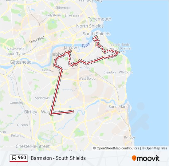 960 Route Schedules Stops Maps Barmston Updated 960-route-schedules-stops-maps-barmston-updated