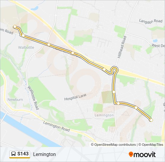 S143 Bus Line Map