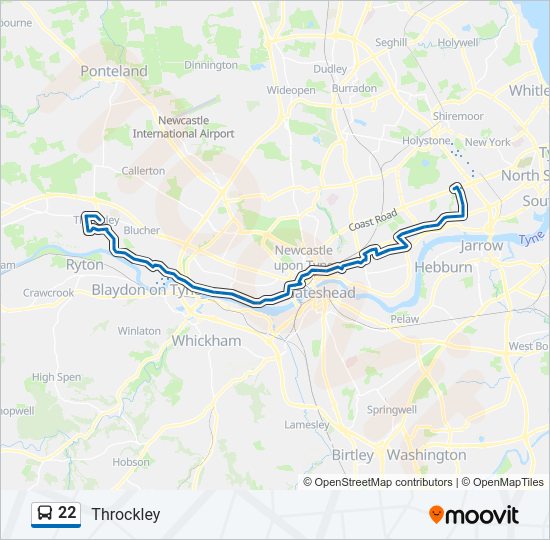 22 Bus Line Map