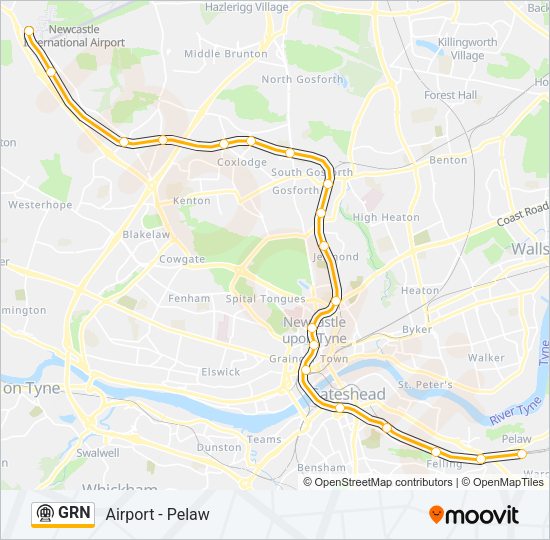 GRN Underground Line Map