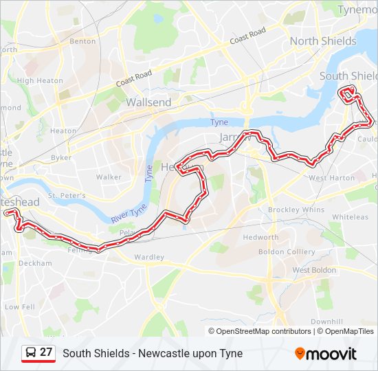 27 Bus Line Map