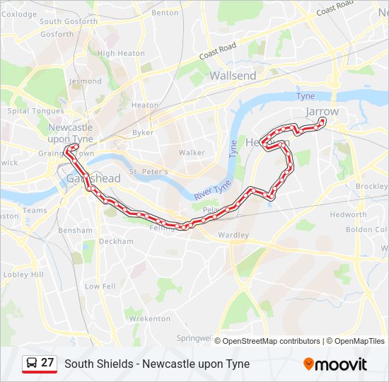 27 Bus Line Map