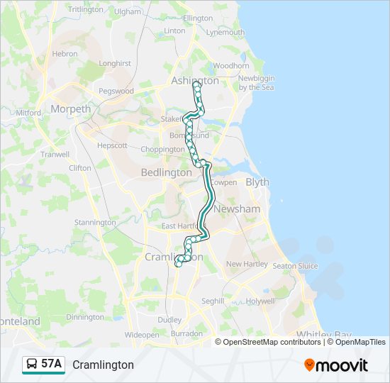 57A  Line Map