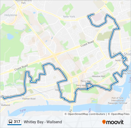 317 Route Schedules Stops Maps Wallsend Updated 