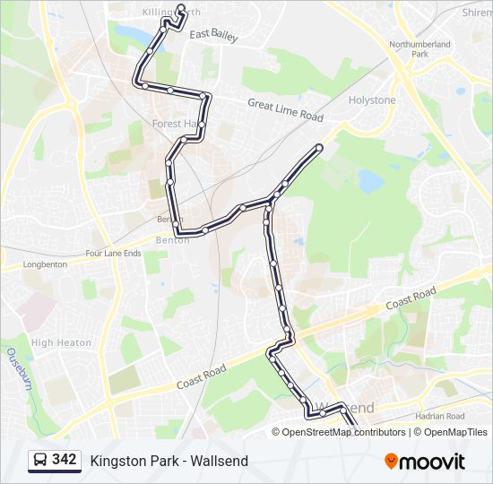 342 Route: Schedules, Stops & Maps - Killingworth (Updated)