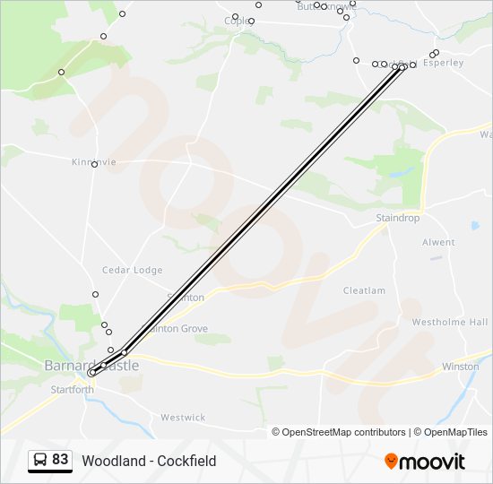 83 Route: Schedules, Stops & Maps - Cockfield (Updated)
