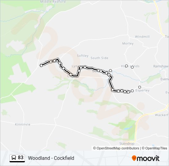 83 Bus Line Map