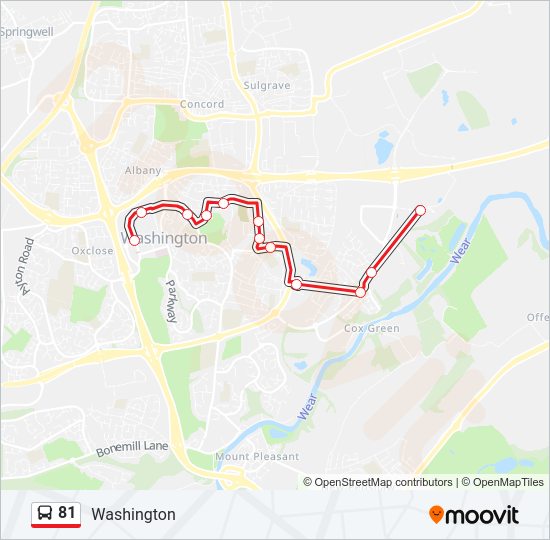 81 Bus Line Map