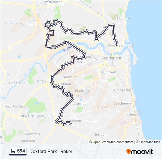 594 Route Schedules Stops Maps Roker Updated 