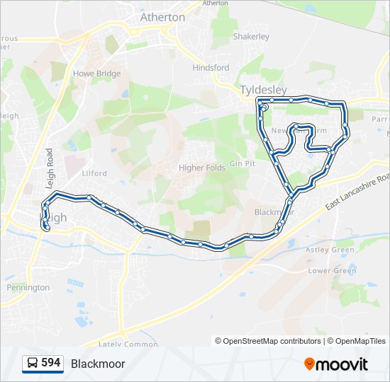 594 Route Schedules Stops Maps Blackmoor Updated 