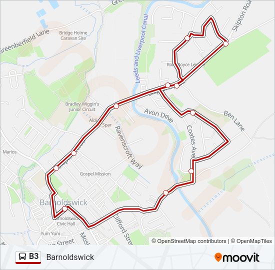 B3 Bus Line Map