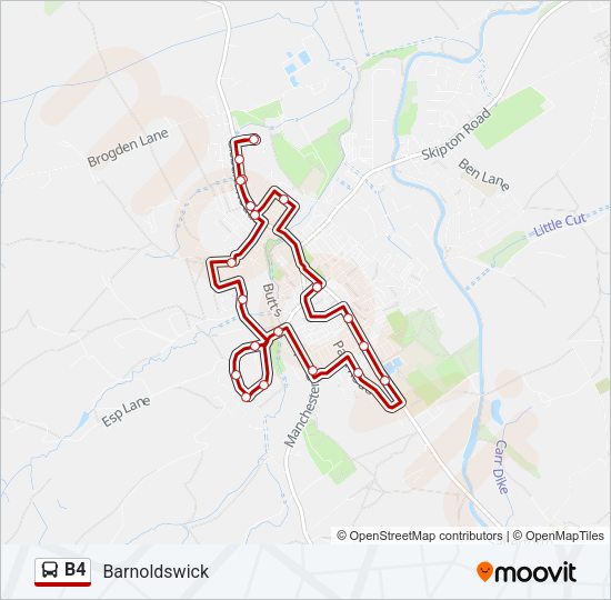 B4 Bus Line Map