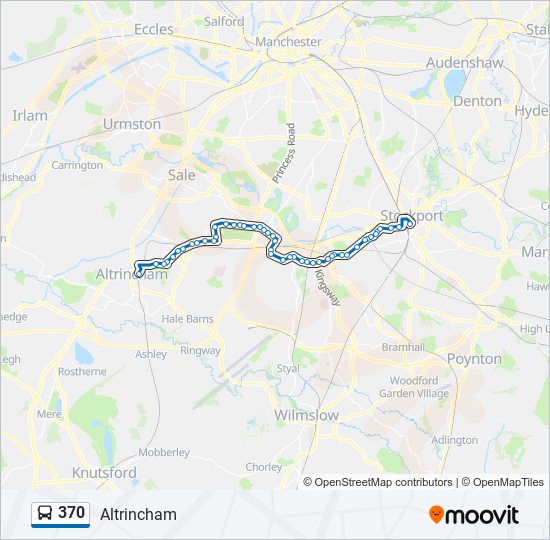 370 Route: Schedules, Stops & Maps - Altrincham (Updated)