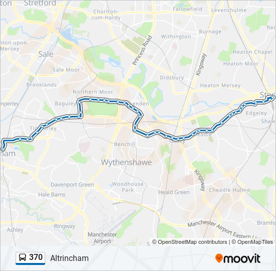 370 bus Line Map