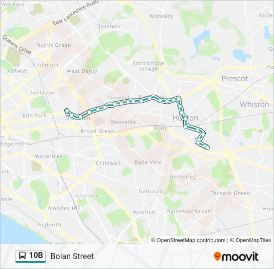 10b 10B Route: Schedules, Stops & Maps - Bolan Street (Updated)