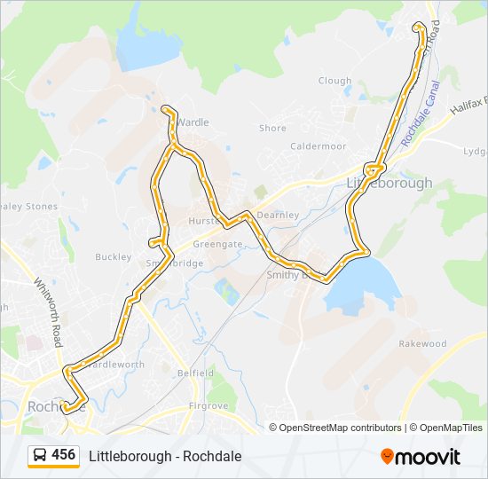 456 Route Schedules, Stops & Maps Rochdale (Updated)