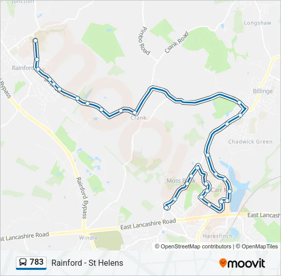 783 Bus Line Map