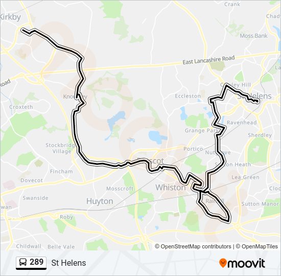 289 Route: Schedules, Stops & Maps - St Helens (Updated)