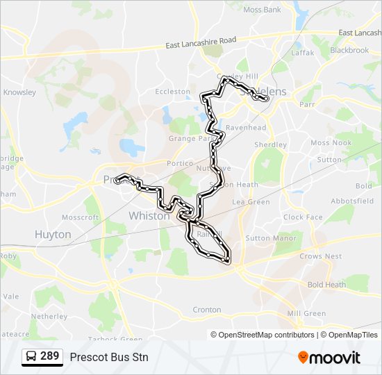 289 Bus Line Map