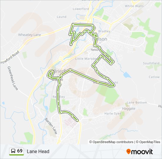 69 Bus Line Map