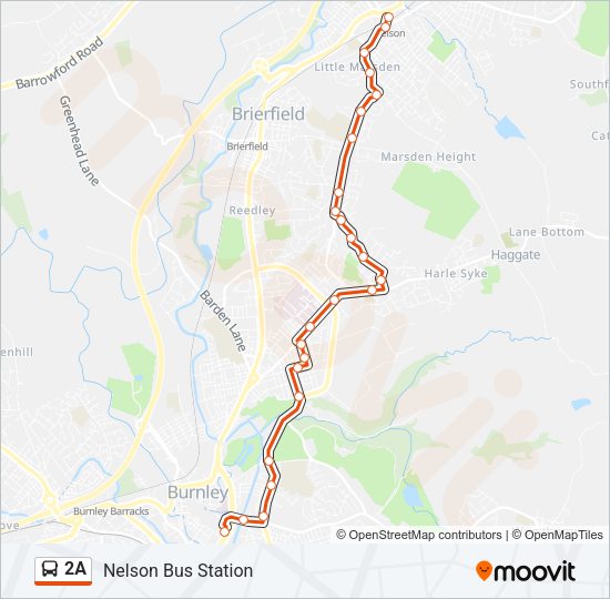 2A bus Line Map