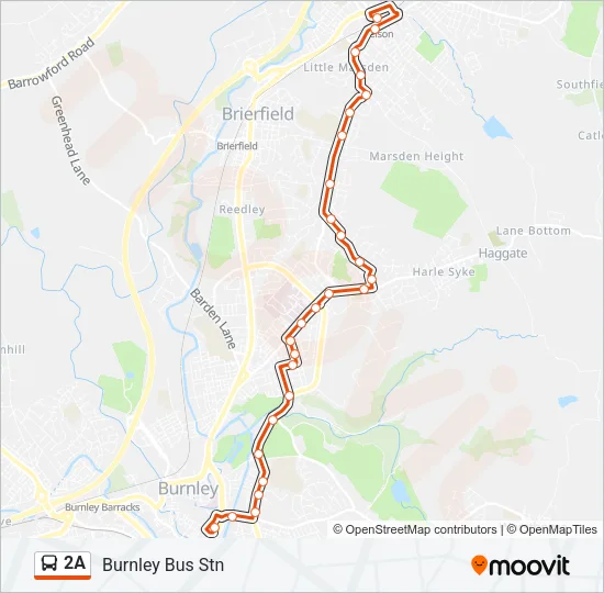 2A Bus Line Map