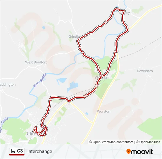 C3 Bus Line Map