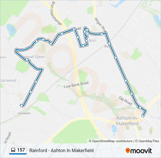 157 Bus Line Map