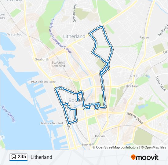 235 Route Schedules, Stops & Maps Litherland (Updated)