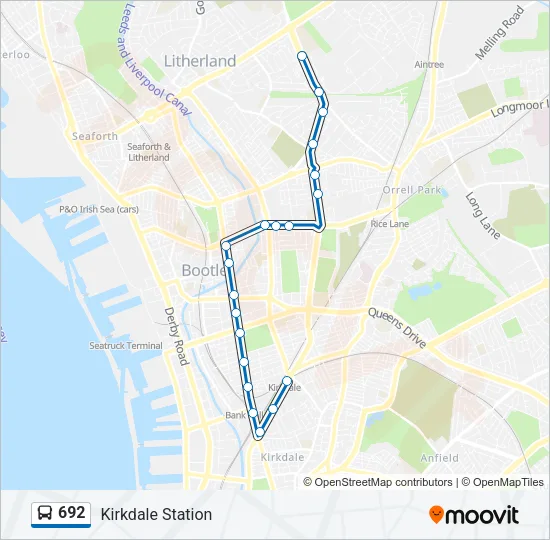692 Bus Line Map