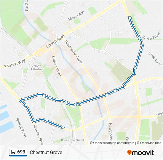 693 Route: Schedules, Stops & Maps - Chestnut Grove (Updated)