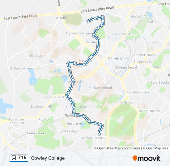 716 Bus Line Map