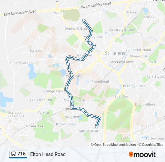 716 Bus Line Map