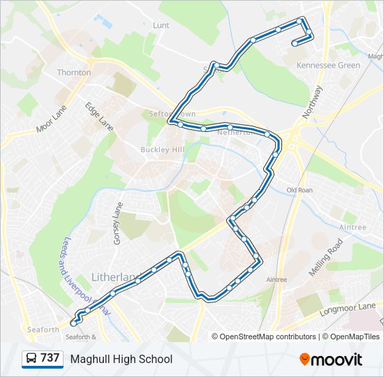 737 Bus Line Map