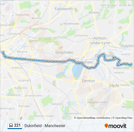 221  Line Map