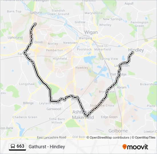 663 Route: Schedules, Stops & Maps - Hindley Health Centre (Updated)