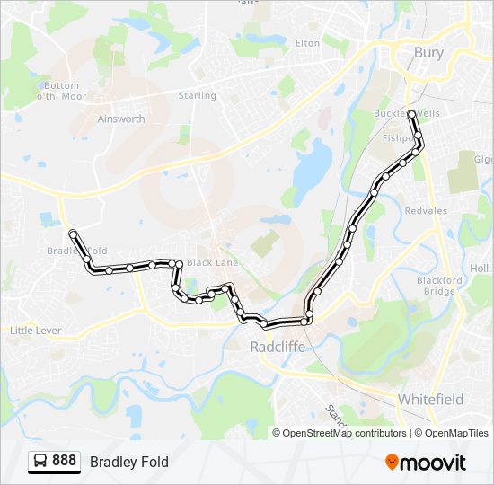 888 Route Schedules Stops And Maps Bradley Fold Updated 